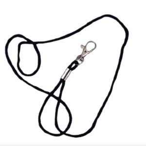 Sort Nylon Fløjtesnor 90cm