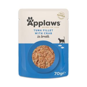 Applaws Tun Fillét med Krabbe i Bouillon 70g