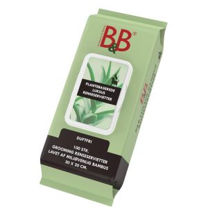 B&B Plantebaserede Luksus Renseservietter 100stk.